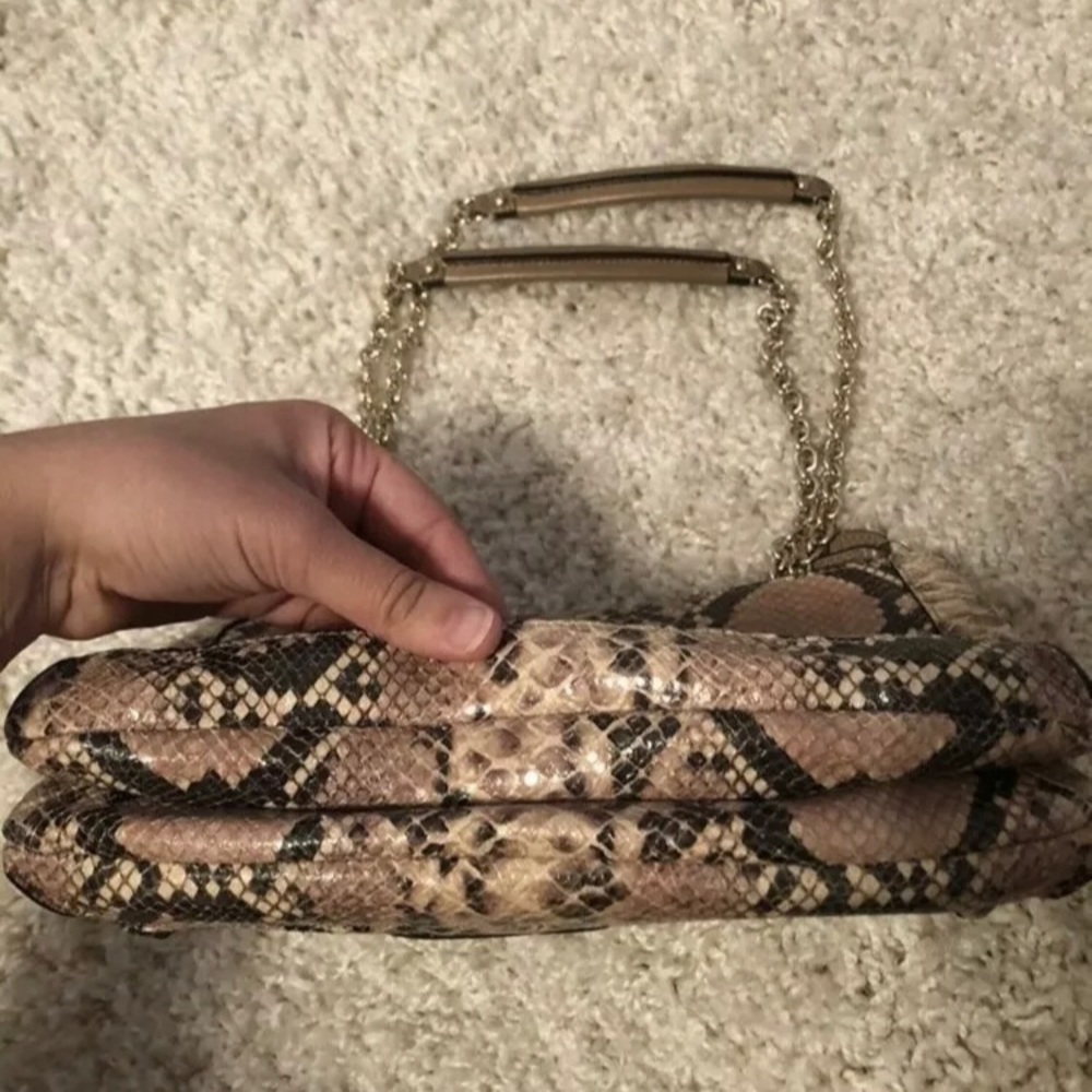 COACH Embossed Faux Python Innovation Leather Bag - Picture 9 of 12